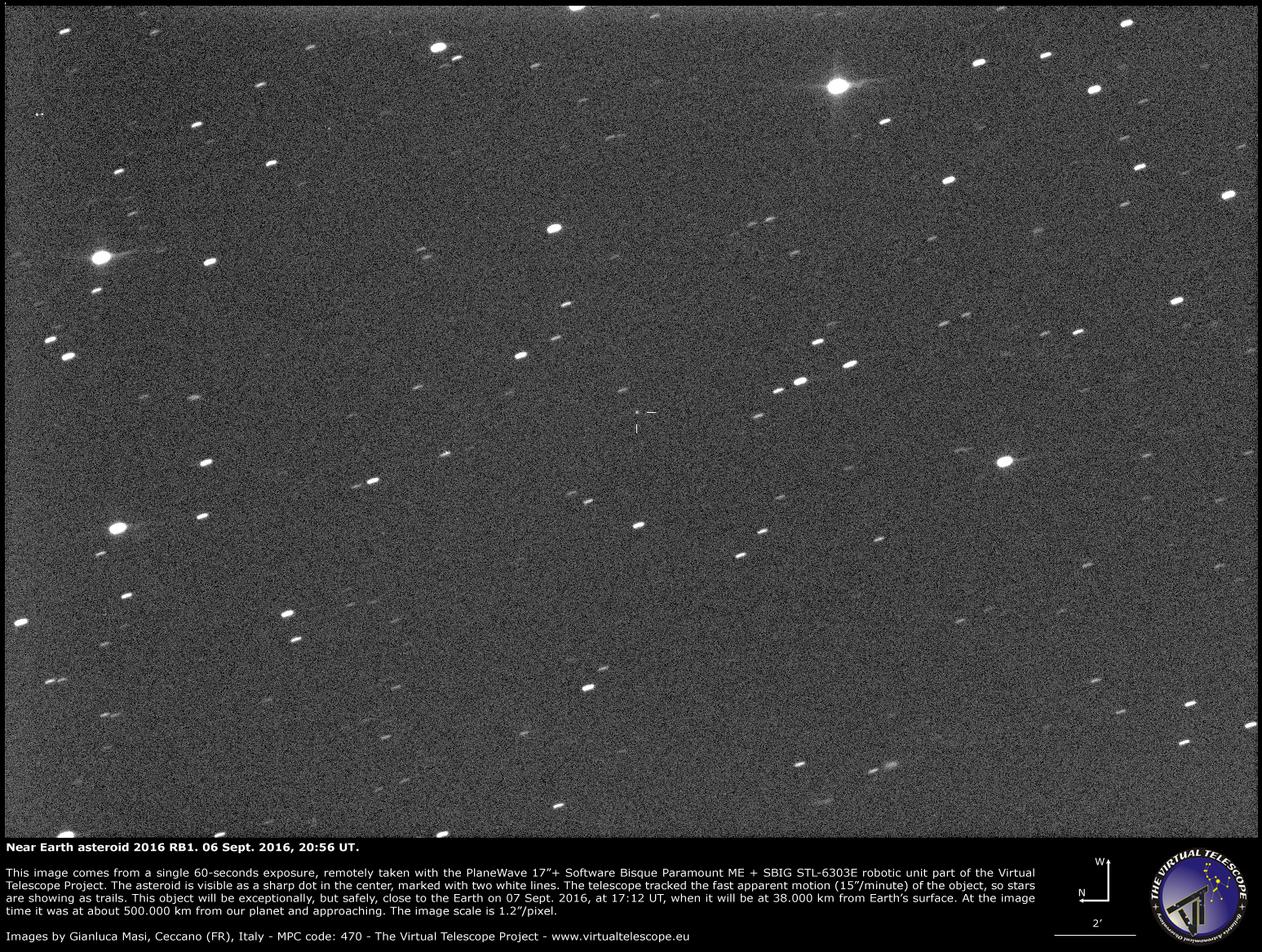 Resultado de imagem para asteroide 2016 RB1 2016