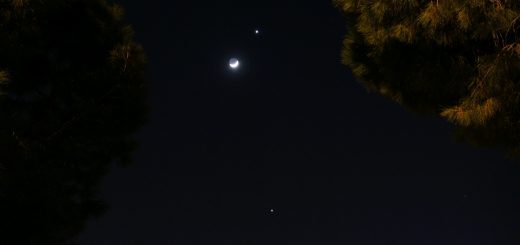 The Moon, Venus and Jupiter, 26 Mar. 2012