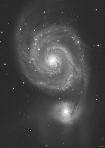M51 remotely imaged with the PW17