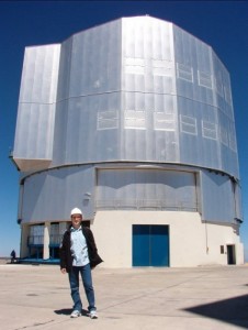 The author at the Very Large Telescope facility in Chile