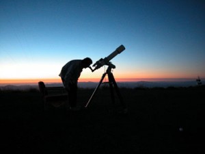The author observing from La Silla, Chile