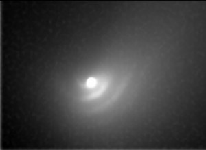 Comet Hale-Bopp dust waves imaged in 1997