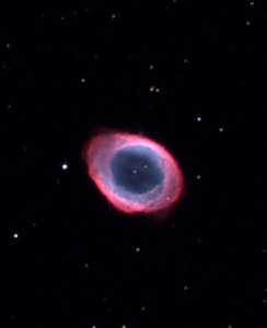 The planetary nebula M57 imaged at the Virtual Telescope
