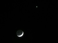 The Moon and Venus