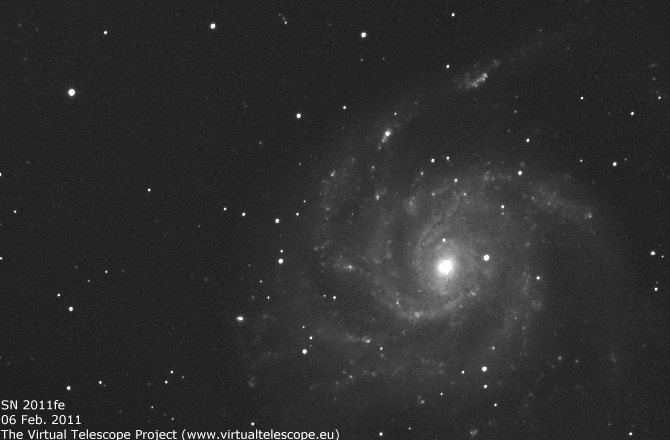 SN 2011fe in M101: animation