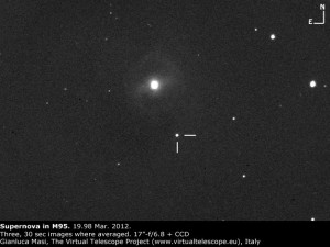 Confirmation image of SN 2012aw obtained at the Virtual Telescope