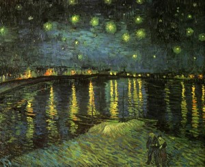 Vincent van Gogh: "Starry night over the Rhone" (1888)