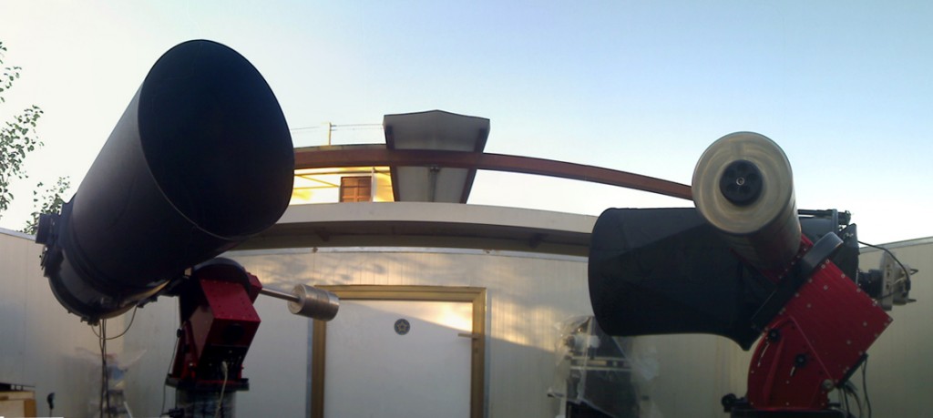 The C14 (left) and the PW17 (right) units now part of the robotic Virtual Telescope Project facility
