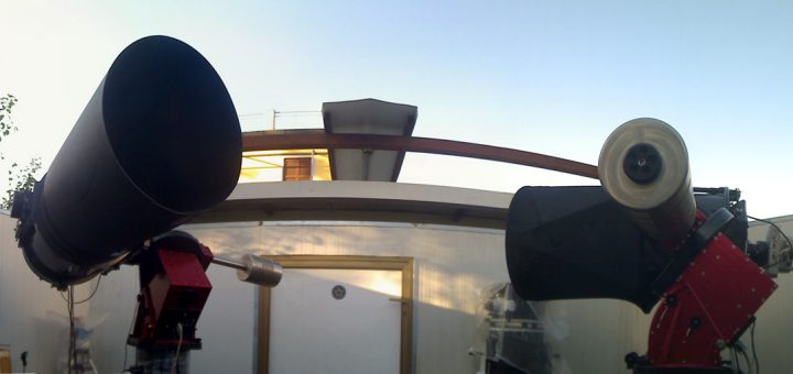 The C14 (left) and the PW17 (right) units now part of the robotic Virtual Telescope Project facility