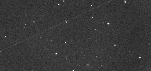 Asteroid 2012 QG42 and a satellite trail ( 11sept2012)