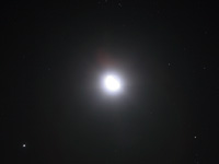 The Moon, Jupiter and Aldebaran