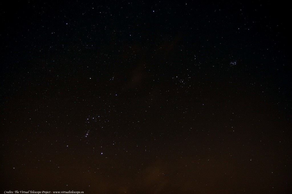 Orion, Taurus and the Pleiades