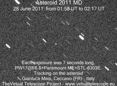Near-Earth asteroid 2011 MD