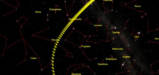 C/2011 L4 (Panstarrs): star chart