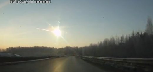 The fireball over Chelyabinsk, Russia