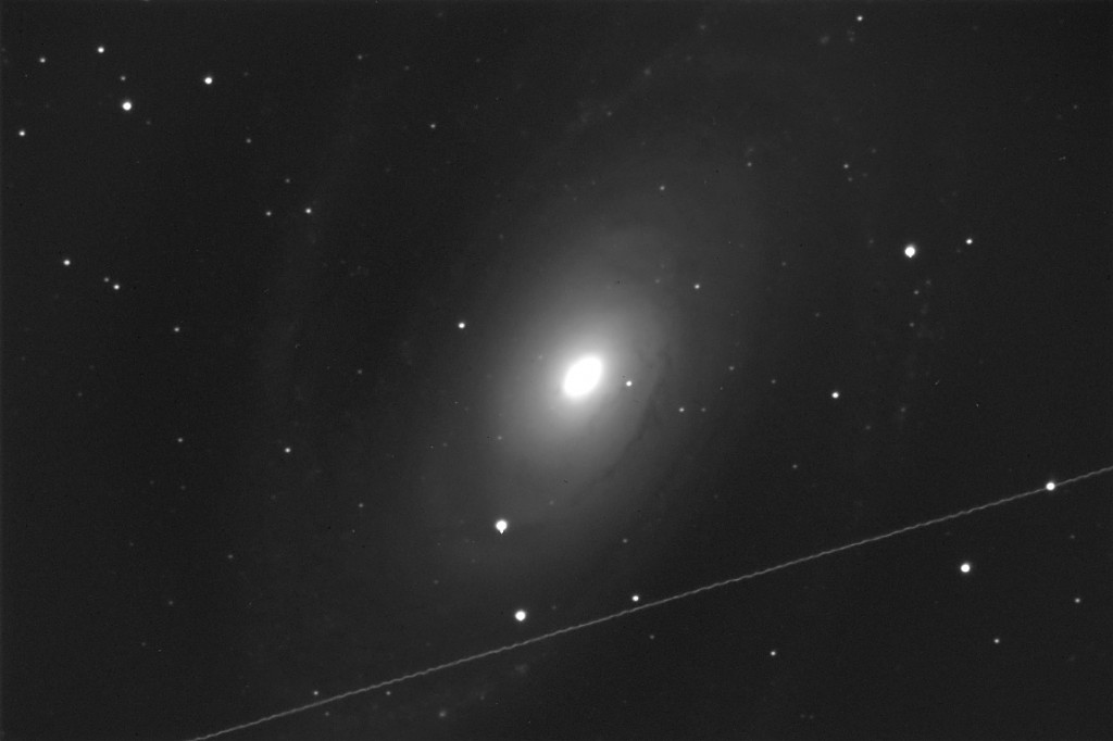 Messier 81. 600 seconds of exposure, unguided, with the C14 unit