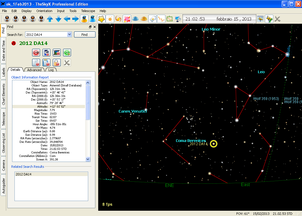 TheSkyX Pro: the new software running at the Virtual Telescope