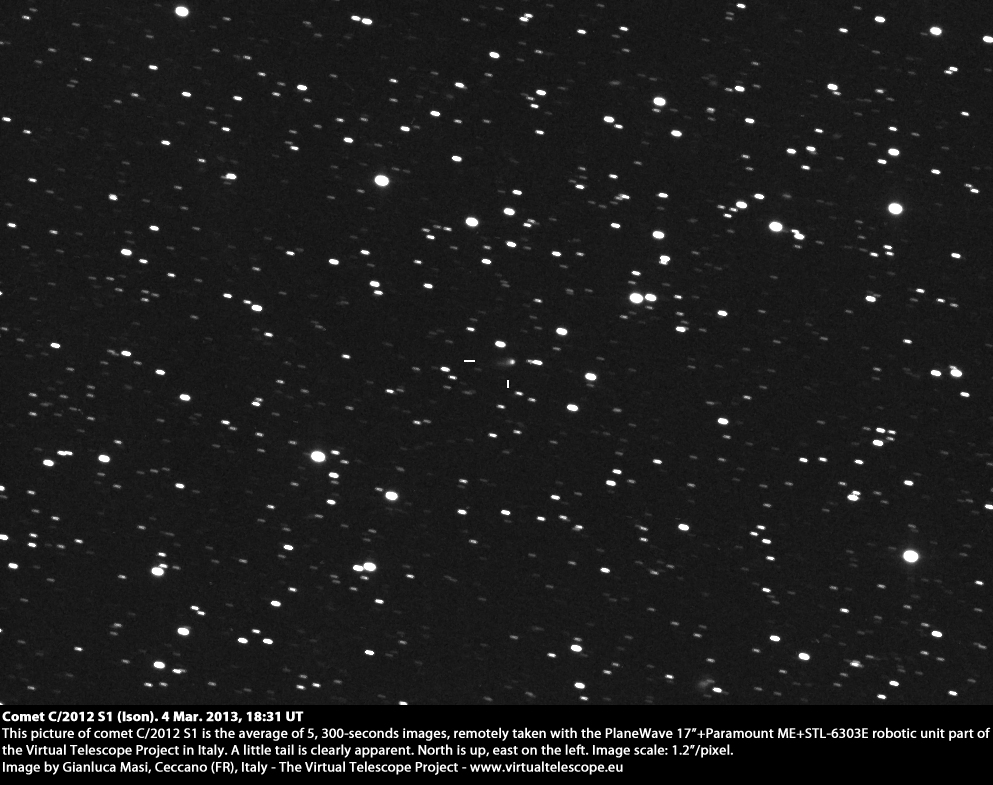 Comet C/2012 S1 "Ison": 4 Mar. 2013