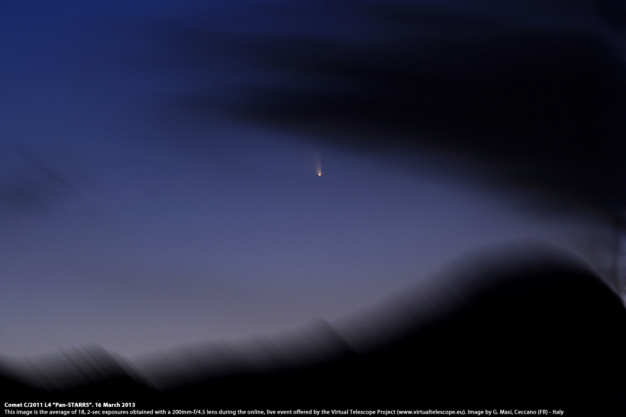 Comet C/2011 L4 Pan-STARRS. 16 Mar. 2013
