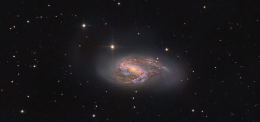 Messier 66, a color view
