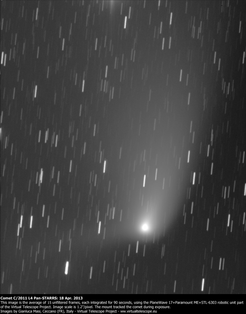 Comet C/2011 L4 Pan-STARRS: 18 Apr. 2013