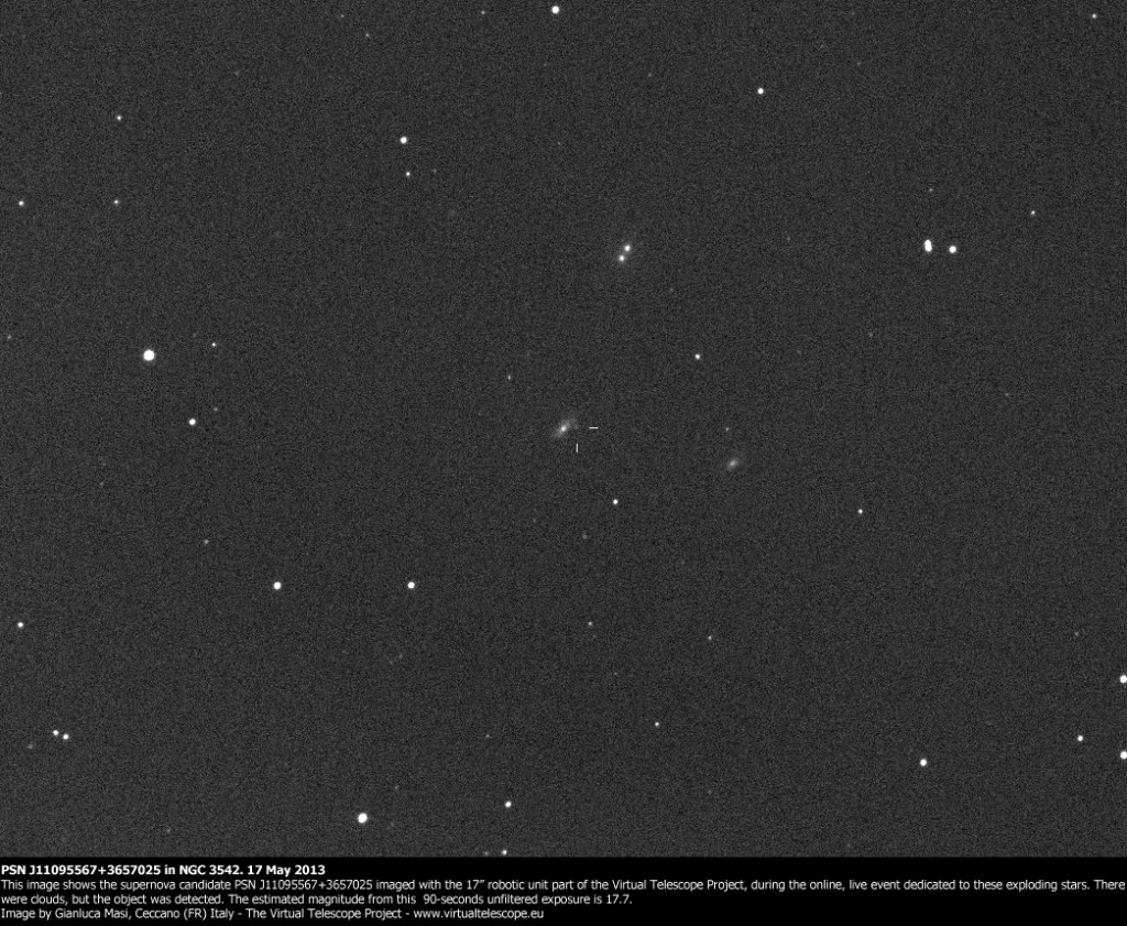 PSN J11095567+3657025 in NGC 3542: 17 May 2013