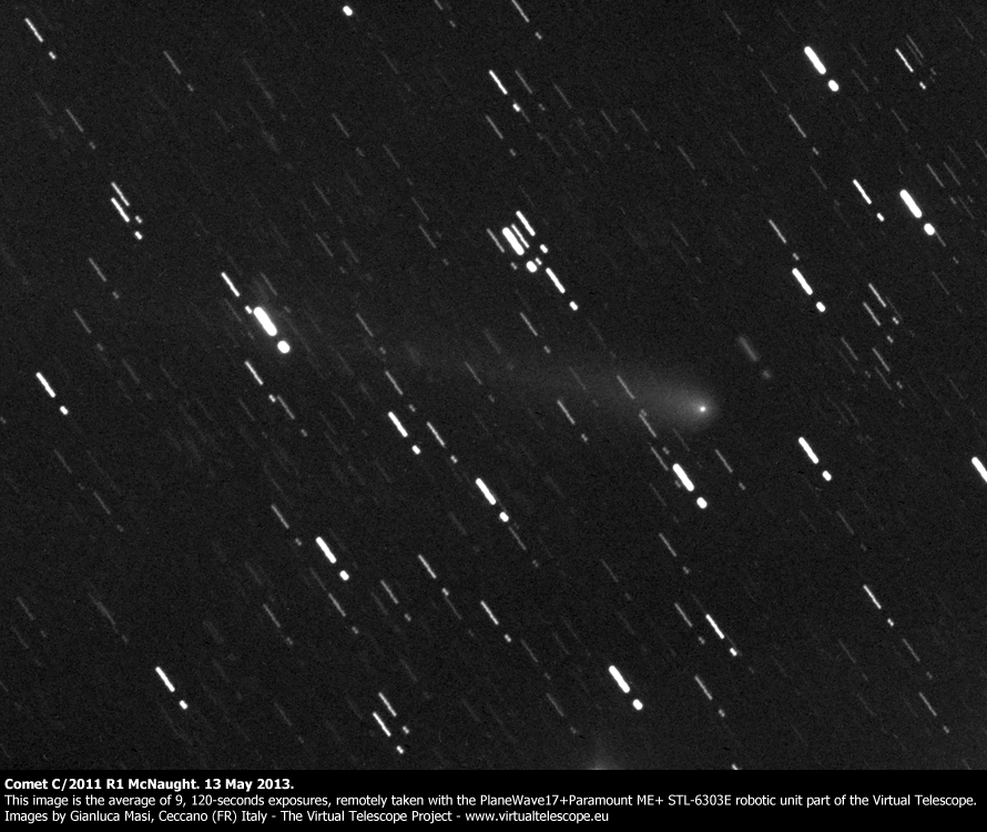 Comet C/2011 R1 McNaught: 13 May 2013