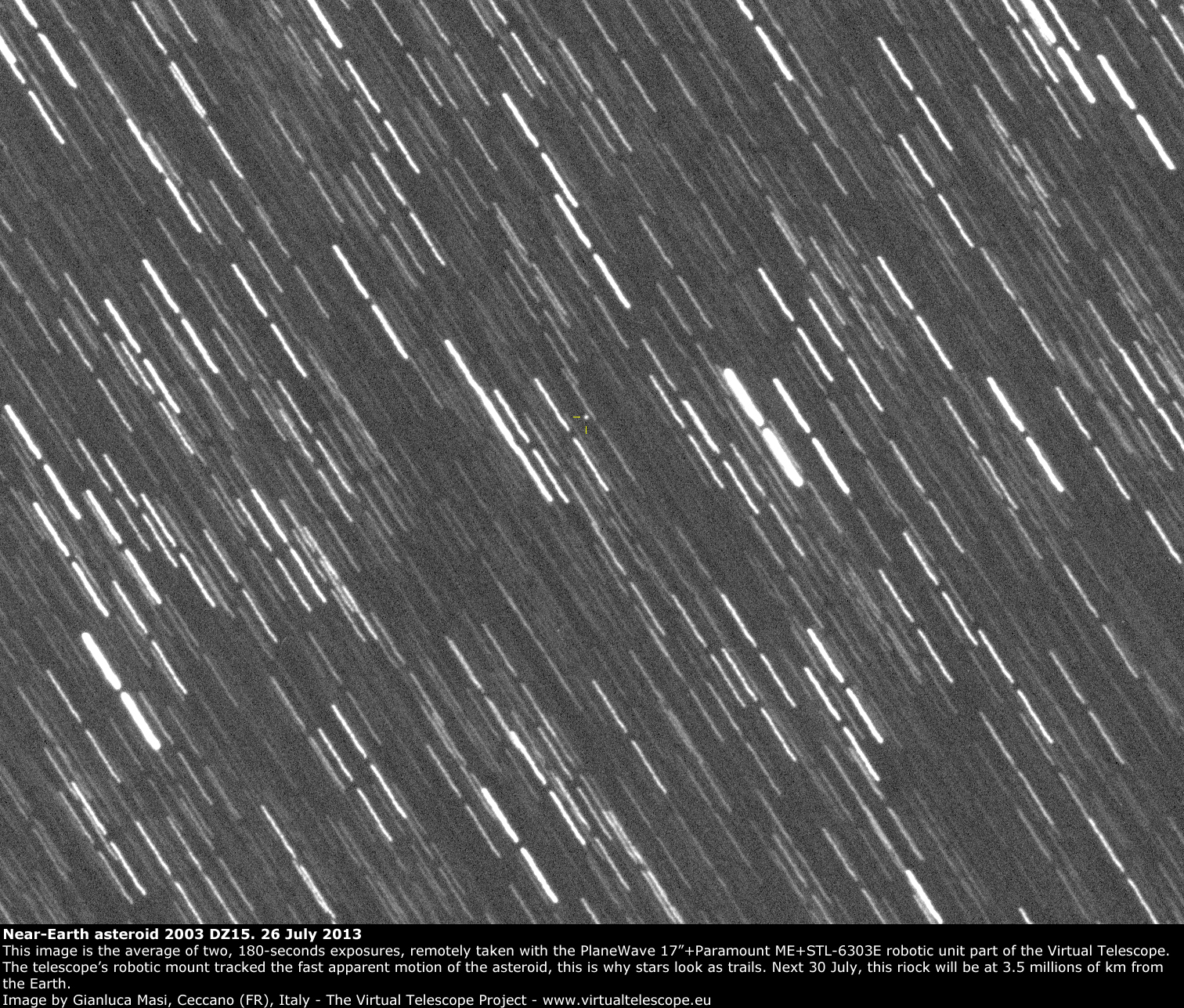 Near-Earth Asteroid 2003 DZ15: 26 July 2013