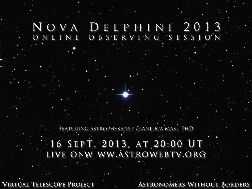 Nova Delphini 2013: live event