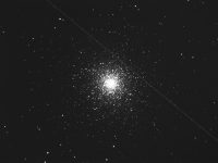 Messier 13 with satellite