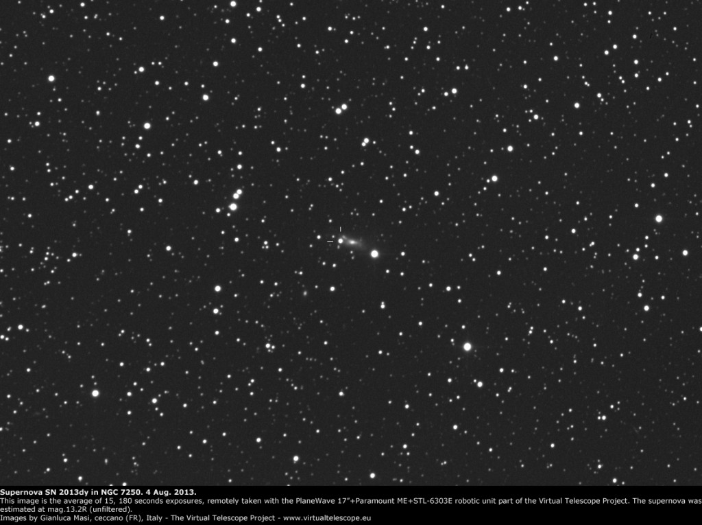 Supernova SN 2013 in NGC 7250: 4 Aug. 2013