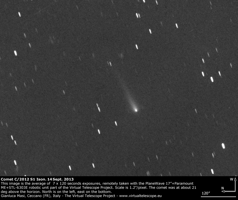 Comet C/2012 S1 Ison: 14 Sept. 2013