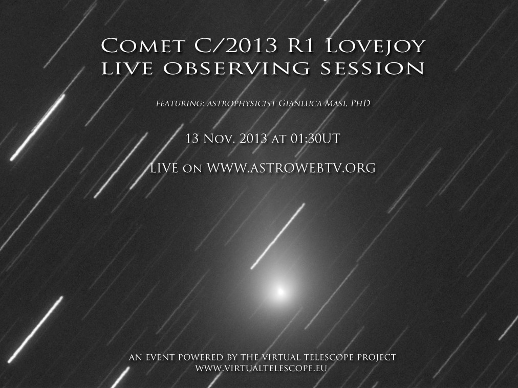 C/2013 R1 Lovejoy: live event