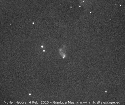 The McNeil Nebula and V1647 Ori on 4 Feb. 2010