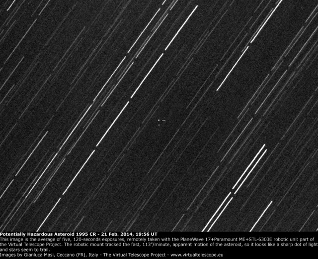 Potentially Hazardous Asteroid 1995 CR: 21 Feb. 2014