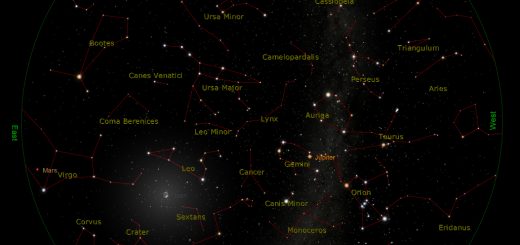 Star Chart: 15 Mar. 2014, 20:00 UT for (13°E,41°N)