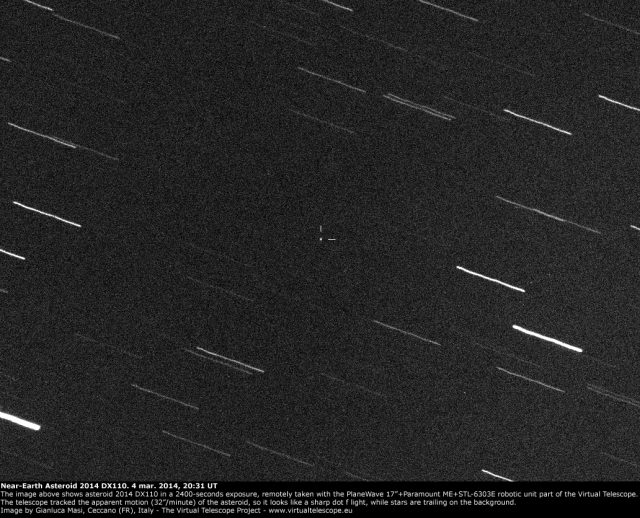 Near-Earth Asteroid 2014 DX110: 4 Mar. 2014