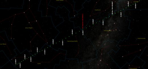 Near-Earth Asteroid 2014 DX110: path across the stars
