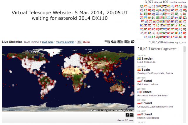 Asteroid 2014 DX110 event: almost ready to go!