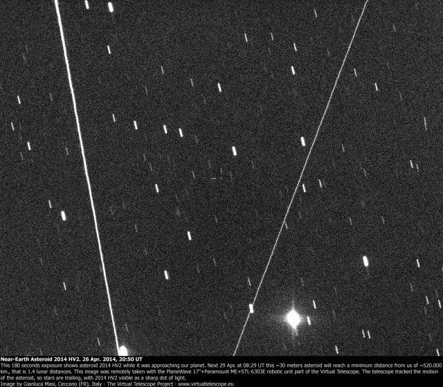 Near-Earth Asteroid 2014 HV2: 26 Aprr. 2014