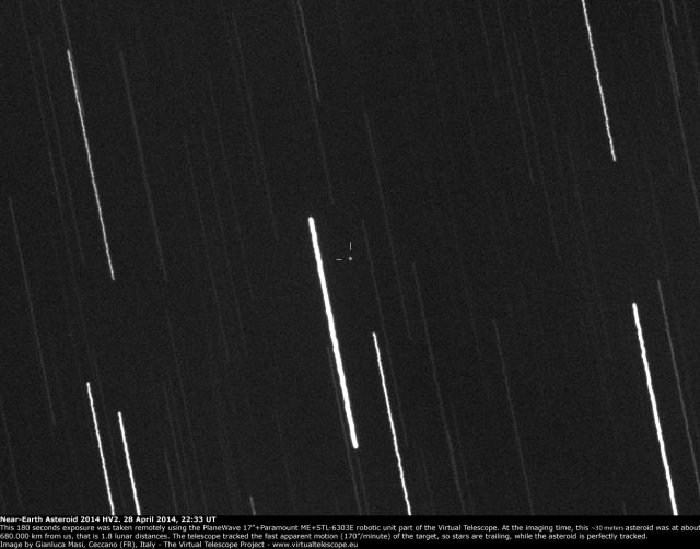 Near-Earth Asteroid 2014 HV2: 28 Apr. 2014