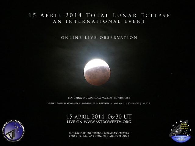 15 April 2014 Total Lunar Eclipse: poster