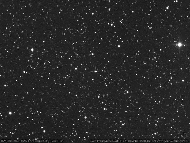 Nova Cygni 2014 ( was PNV J20214234+3103296): 1 Apr. 2014
