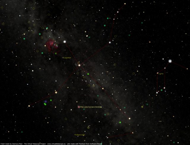 Nova Cygni 2014 (was PNV J20214234+3103296): star chart