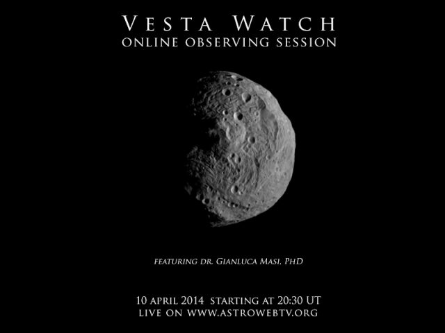 Vesta Watch: online observation