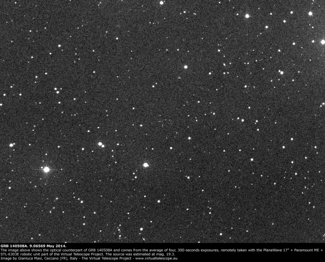 GRB140508A, optical counterpart: 9 May 2014