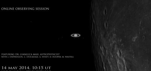 The Moon occults Saturn: poster