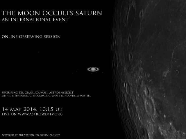 The Moon occults Saturn: poster