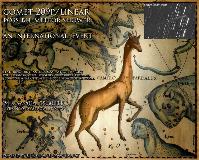 The Camelopardalids live event: poster