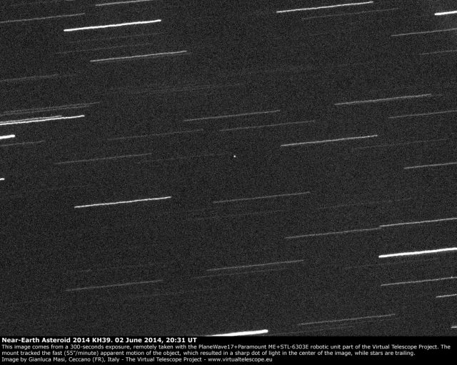 Near-Earth asteroid 2014 KH39: 2 June 2014